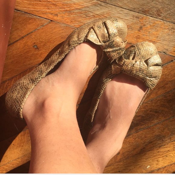 Authentic PRADA brown leather ballet flats - Picture 5 of 7